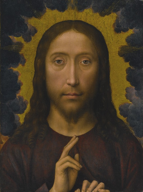 Christ Blessing by Hans Memling